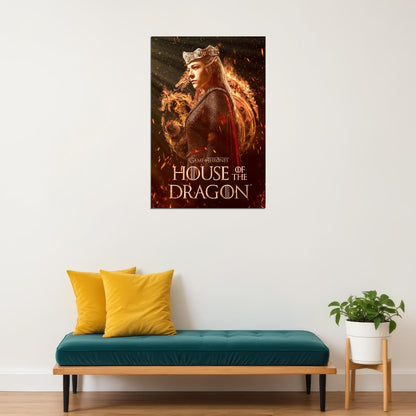 House Of The Dragon Rhaenyra Targaryen TV Series Poster Wall Art Print