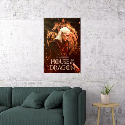 House Of The Dragon Daemon Targaryen TV Series Poster Cool Theater Room Wall Art