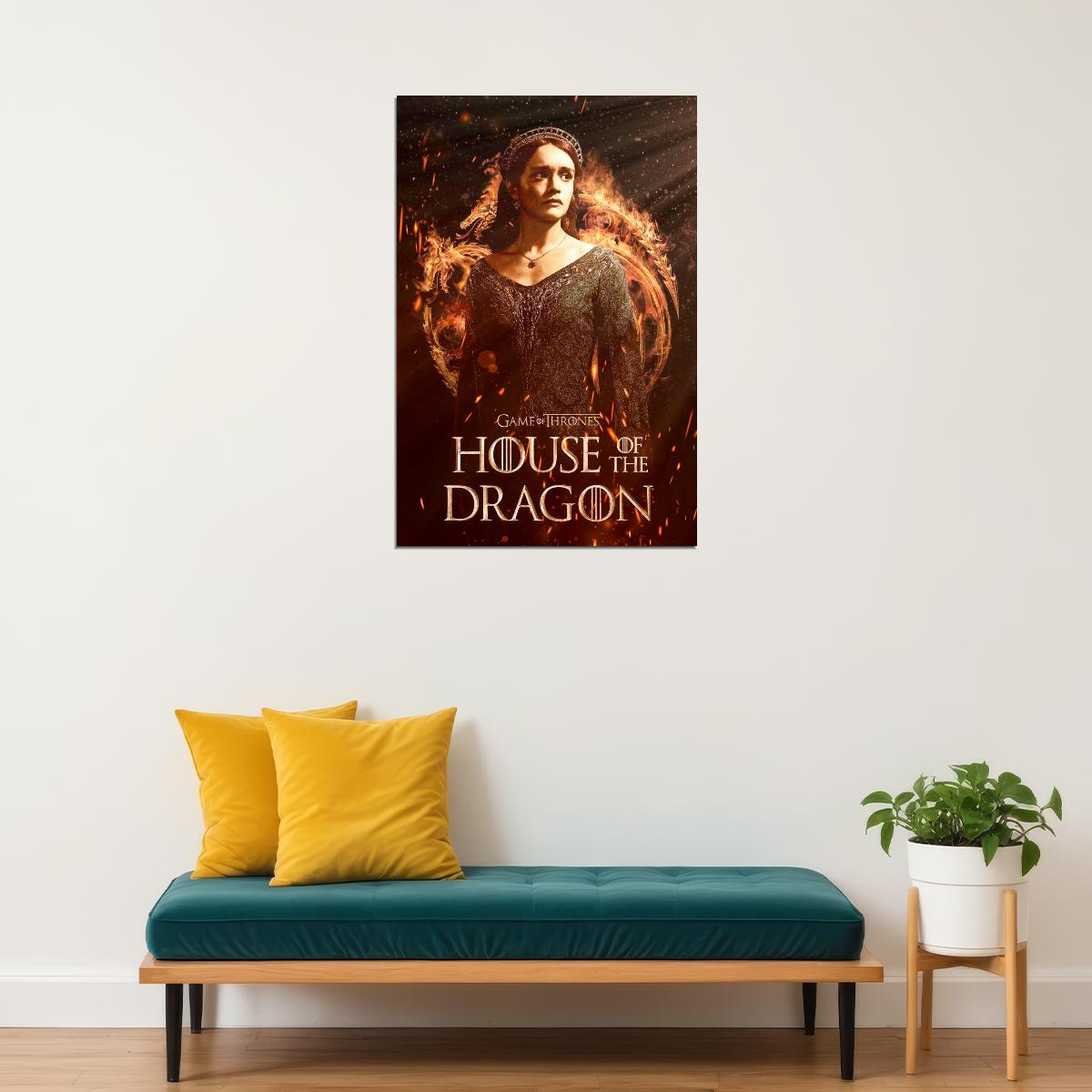 House Of The Dragon Alicent Hightower TV Series Movie Poster Movie Merchandise Wall Art