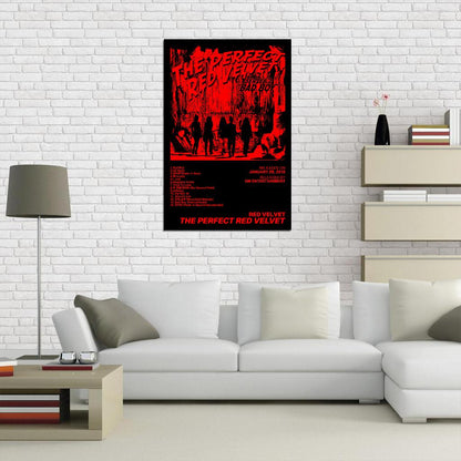 Red Velvet The Perfect Red Velvet 2018 Album Cover Music Poster Kpop Aesthetic Female Girl Group Cover Wall Art