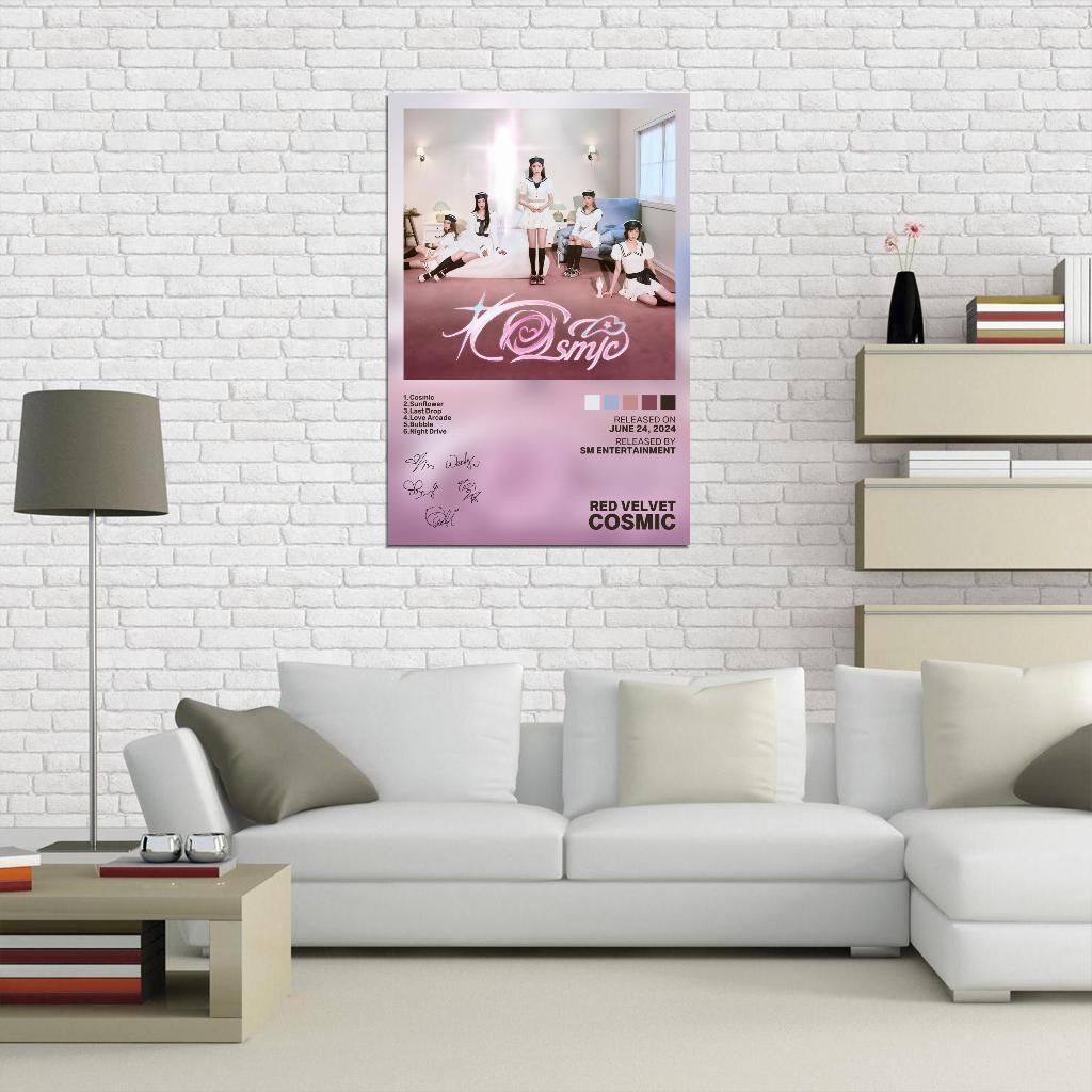 Red Velvet Cosmic 2024 Album Cover Music Poster Kpop Aesthetic Female Girl Group Cover Wall Art