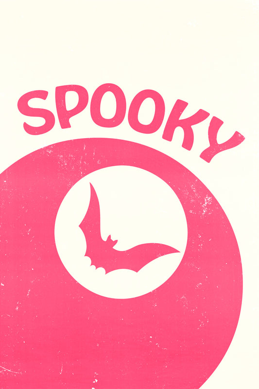 Spooky Lucky Eight Ball Poster Cute Pink Wall Art Trendy Coquette Halloween Print Preppy Wall Decor - xonomax