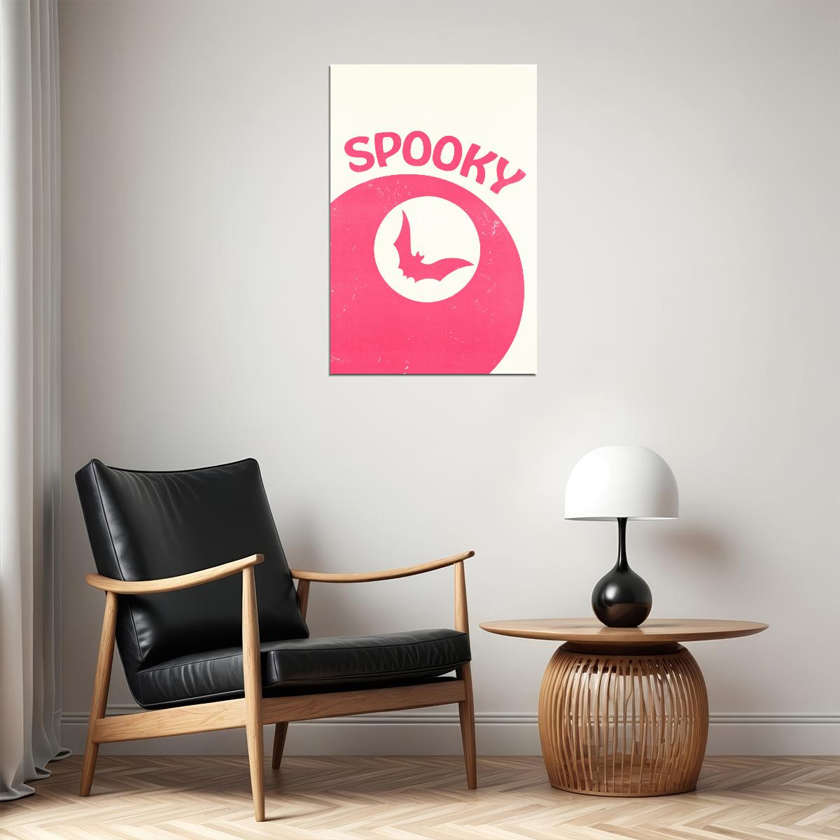 Spooky Lucky Eight Ball Poster Cute Pink Wall Art Trendy Coquette Halloween Print Preppy Wall Decor - xonomax