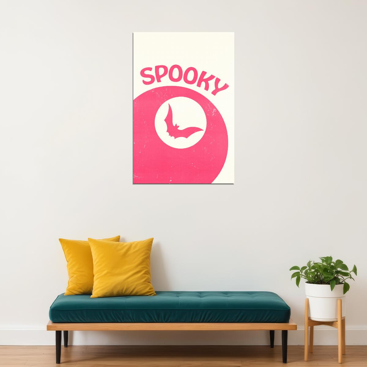 Spooky Lucky Eight Ball Poster Cute Pink Wall Art Trendy Coquette Halloween Print Preppy Wall Decor - xonomax
