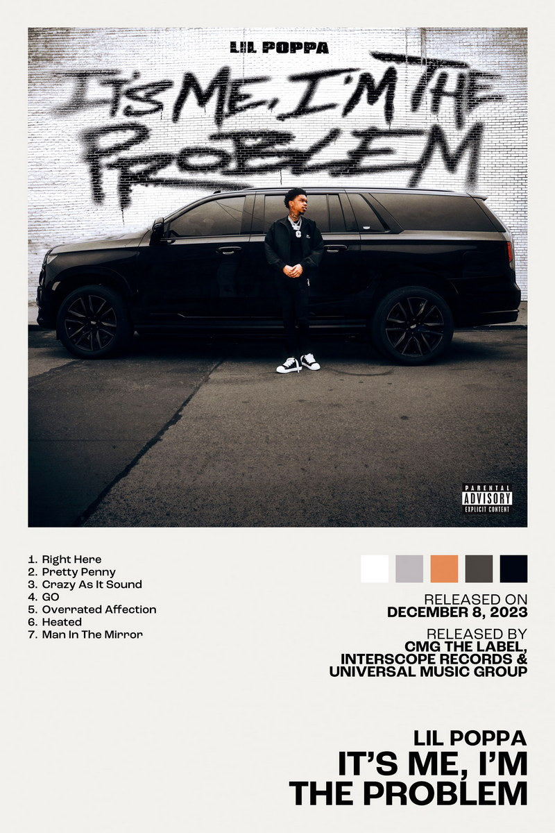 Lil Poppa WEE ARE WHO WE ARE Album Cover Music Poster Rap Home Decor For Living Room Hip-Hop Aesthetic Rapper Album Wall Art Records Poster Wall Decor For Bedroom - xonomax