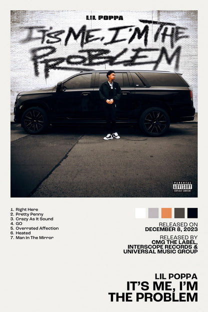 Lil Poppa WEE ARE WHO WE ARE Album Cover Music Poster Rap Home Decor For Living Room Hip-Hop Aesthetic Rapper Album Wall Art Records Poster Wall Decor For Bedroom - xonomax