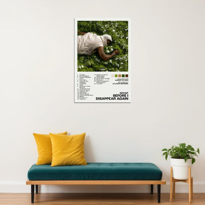 NoCap Before I Disappear Again Album Cover Music Poster Rap Home Decor For Living Room Hip-Hop Aesthetic Rapper Album Wall Art Records Poster Wall Decor For Bedroom