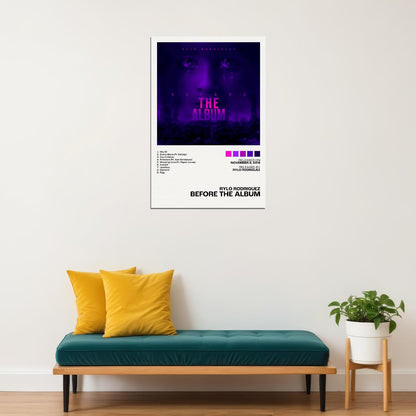 Rylo Rodriguez Before the Album Album Cover Music Poster Rap Home Decor For Living Room Hip-Hop Aesthetic Rapper Album Wall Art Records Poster Wall Decor For Bedroom