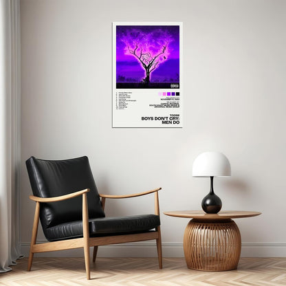 Toosii Boys Don’t Cry: Men Do Album Cover Music Poster Rap Home Decor For Living Room Hip-Hop Aesthetic Rapper Album Wall Art Records Poster Wall Decor For Bedroom