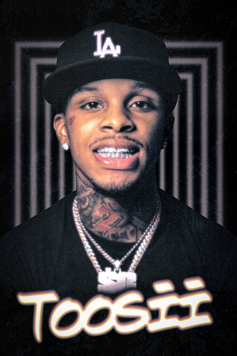 Toosii Rapper Music Poster Urban Aesthetic Retro Hip-Hop Wall Art Classic Street Style Influence Print for Dedicated Rap Fans Modern Room Decor - xonomax