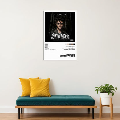 NLE Choppa Cottonwood Album Cover Music Poster Rap Home Decor For Living Room Hip-Hop Aesthetic Rapper Album Wall Art Records Poster Wall Decor For Bedroom - xonomax
