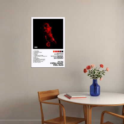 EST Gee I Still Dont Feel Nun Album Cover Music Poster Rap Home Decor For Living Room Hip-Hop Aesthetic Rapper Album Wall Art Records Poster Wall Decor For Bedroom