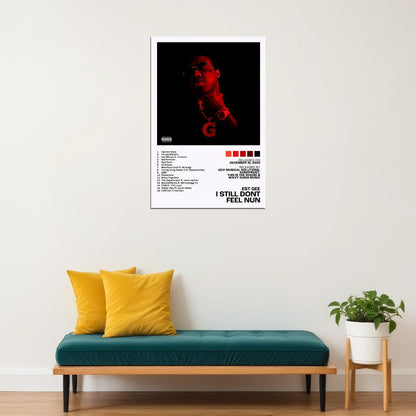 EST Gee I Still Dont Feel Nun Album Cover Music Poster Rap Home Decor For Living Room Hip-Hop Aesthetic Rapper Album Wall Art Records Poster Wall Decor For Bedroom