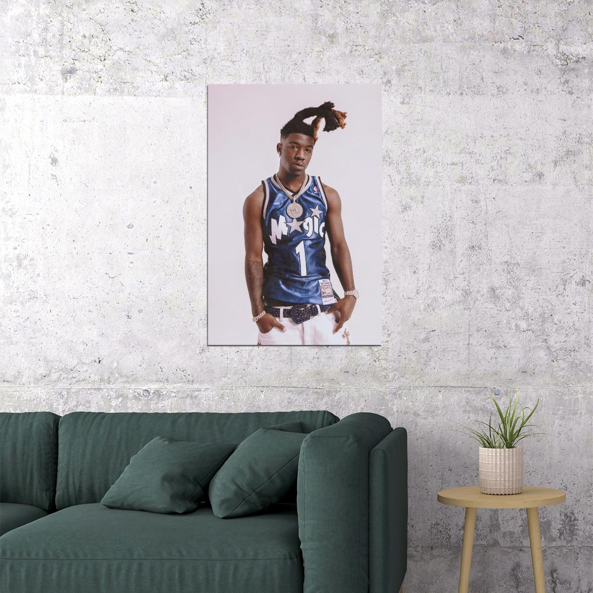 HOTBOII Rapper Music Poster Bold Hip-Hop Aesthetic Urban Decor Classic Street Style Room Wall Art Vibrant Rap Music Room Decor for Rap Fans Gift - xonomax