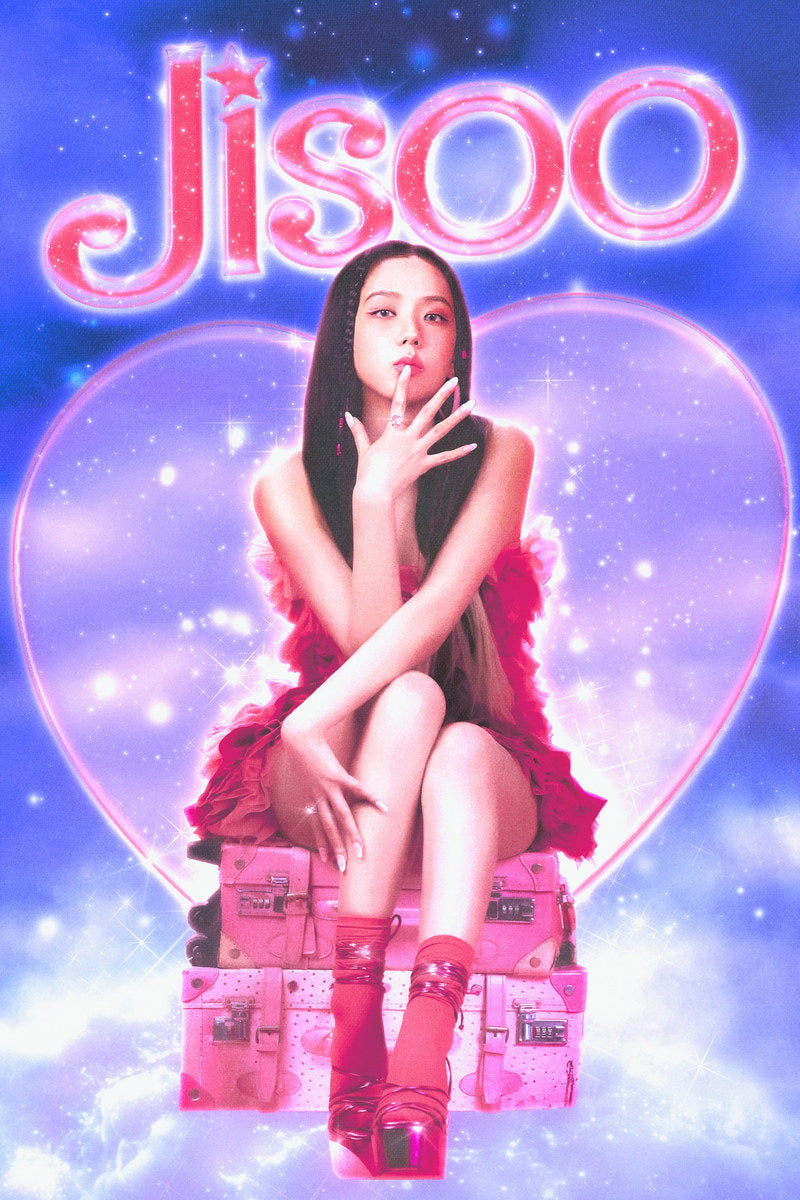 Jisoo Blackpink Poster Kpop Idol Pink Aesthetic Wall Art Cute Coquette Print Korean Pop Trendy Room Decor Y2k Core Soft Girl Kpop Merch Gift Idea For Fans Barbiecore Wall Decor