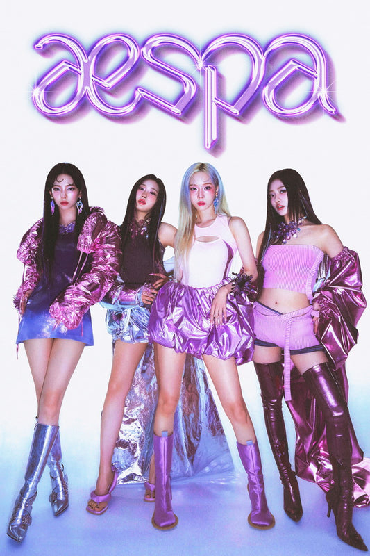 Aespa Karina Winter Giselle Ningning Supernova Kpop Music Poster Girl Group Wall Art Korean Pop Music Print Trendy Y2k Aesthetic Room Decor Kpop Merch For Fans Kawaii Aesthetic