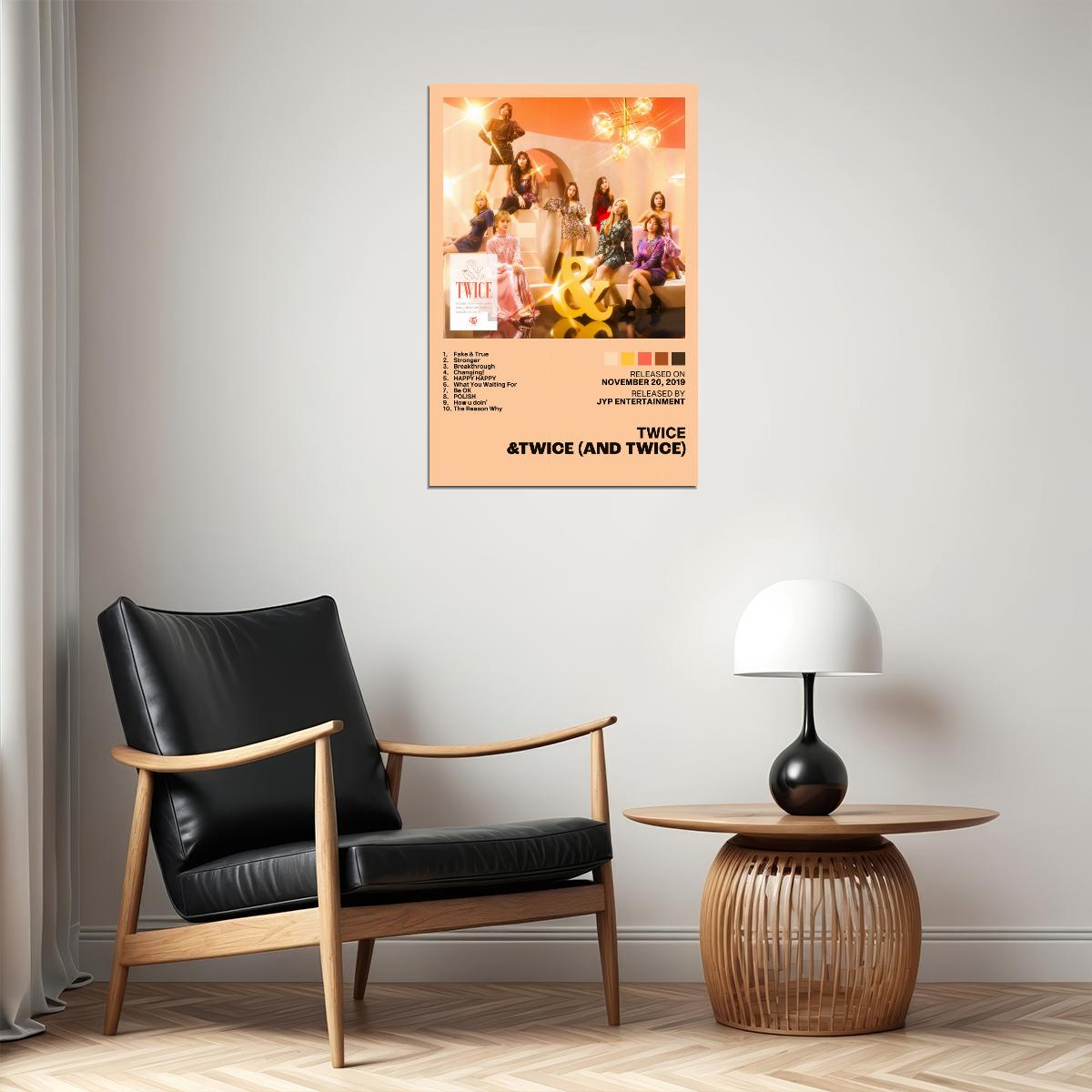 Twice &twice (And Twice) Album Cover Music Poster K-pop Home Decor For Living Room Aesthetic Kpop Female Girl Group Cover Trendy Korean Dorm Wall Art