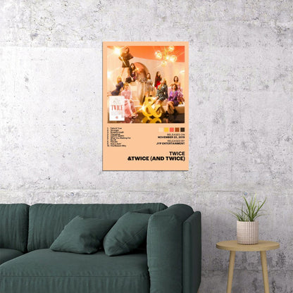 Twice &twice (And Twice) Album Cover Music Poster K-pop Home Decor For Living Room Aesthetic Kpop Female Girl Group Cover Trendy Korean Dorm Wall Art