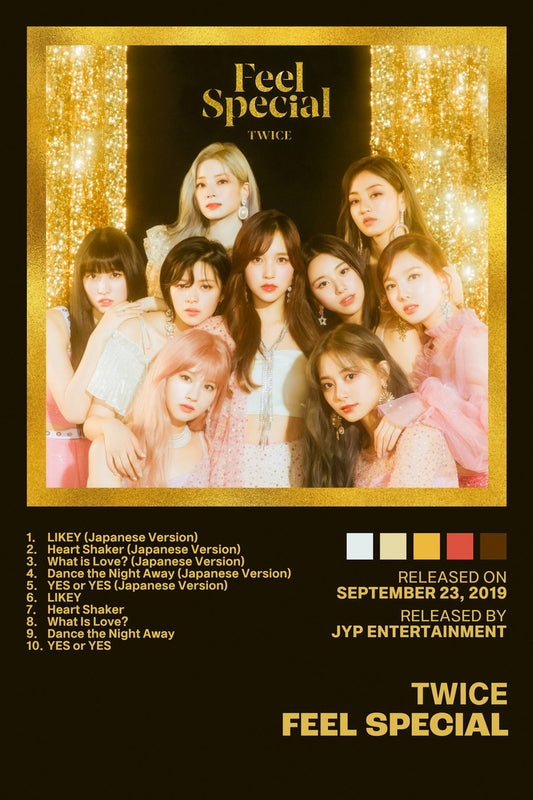 Twice Feel Special Album Cover Music Poster K-pop Home Decor For Living Room Aesthetic Kpop Female Girl Group Cover Trendy Korean Dorm Wall Art