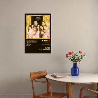 Twice Feel Special Album Cover Music Poster K-pop Home Decor For Living Room Aesthetic Kpop Female Girl Group Cover Trendy Korean Dorm Wall Art