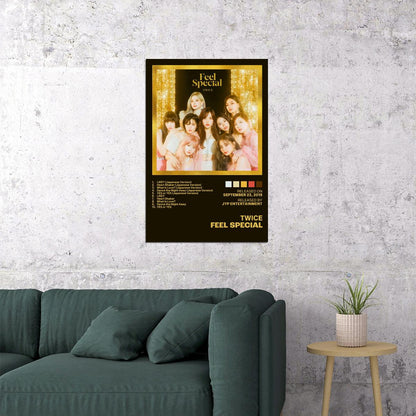 Twice Feel Special Album Cover Music Poster K-pop Home Decor For Living Room Aesthetic Kpop Female Girl Group Cover Trendy Korean Dorm Wall Art