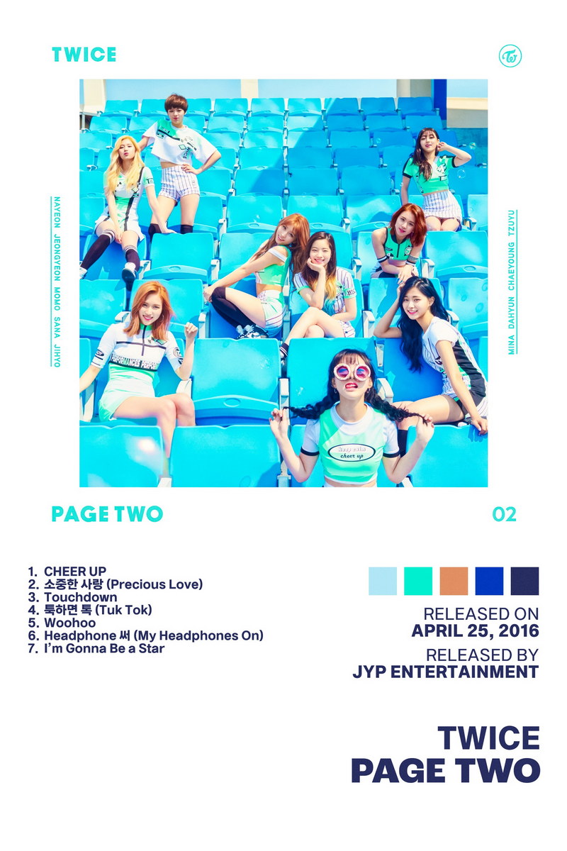 Twice Page Two Album Cover Music Poster K-pop Home Decor For Living Room Aesthetic Kpop Female Girl Group Cover Trendy Korean Dorm Wall Art - xonomax