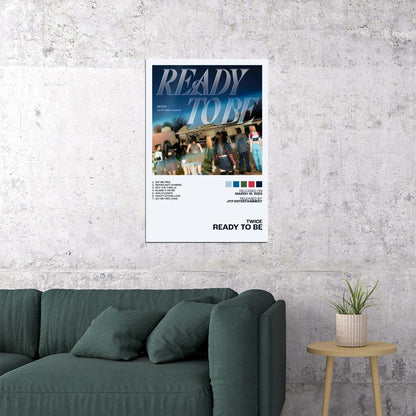 Twice Ready To Be Album Cover Music Poster K-pop Home Decor For Living Room Aesthetic Kpop Female Girl Group Cover Trendy Korean Dorm Wall Art - xonomax