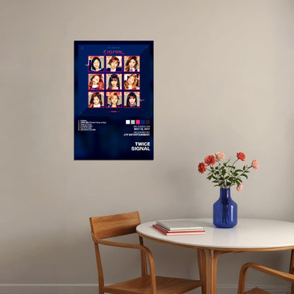 Twice Signal Album Cover Music Poster K-pop Home Decor For Living Room Aesthetic Kpop Female Girl Group Cover Trendy Korean Dorm Wall Art - xonomax