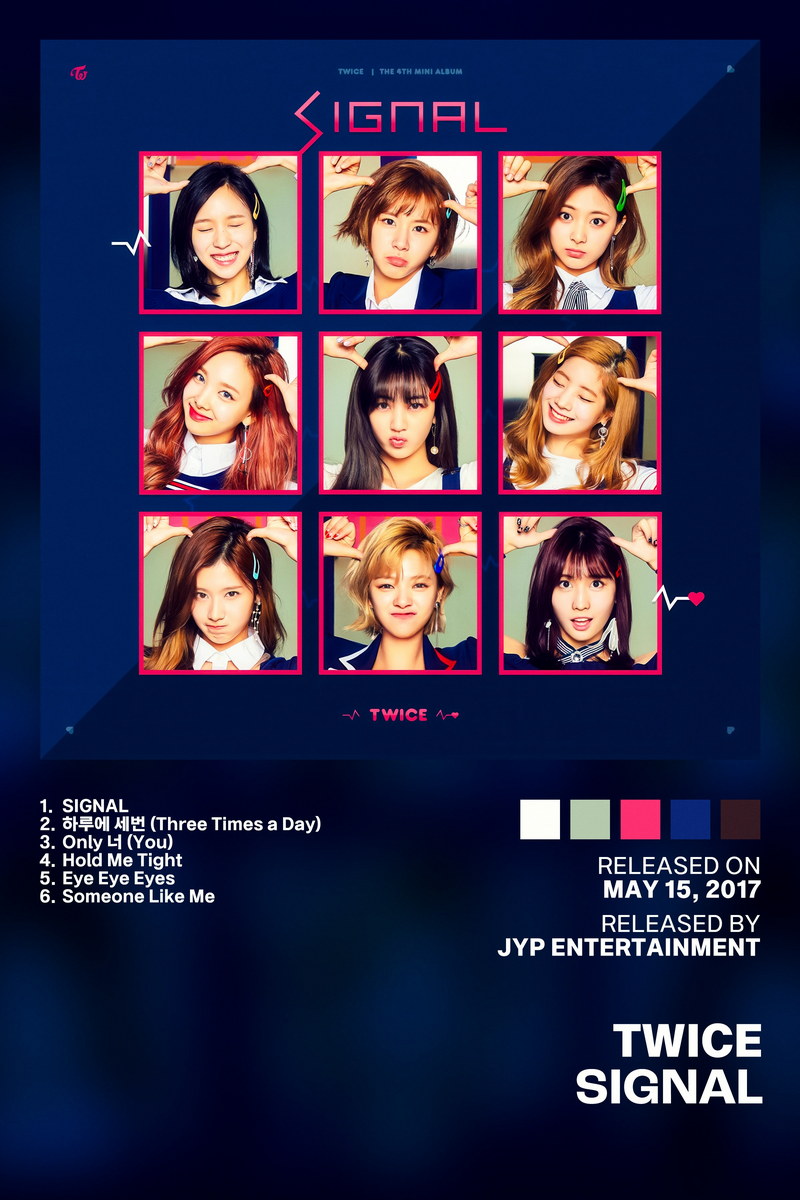Twice Signal Album Cover Music Poster K-pop Home Decor For Living Room Aesthetic Kpop Female Girl Group Cover Trendy Korean Dorm Wall Art - xonomax
