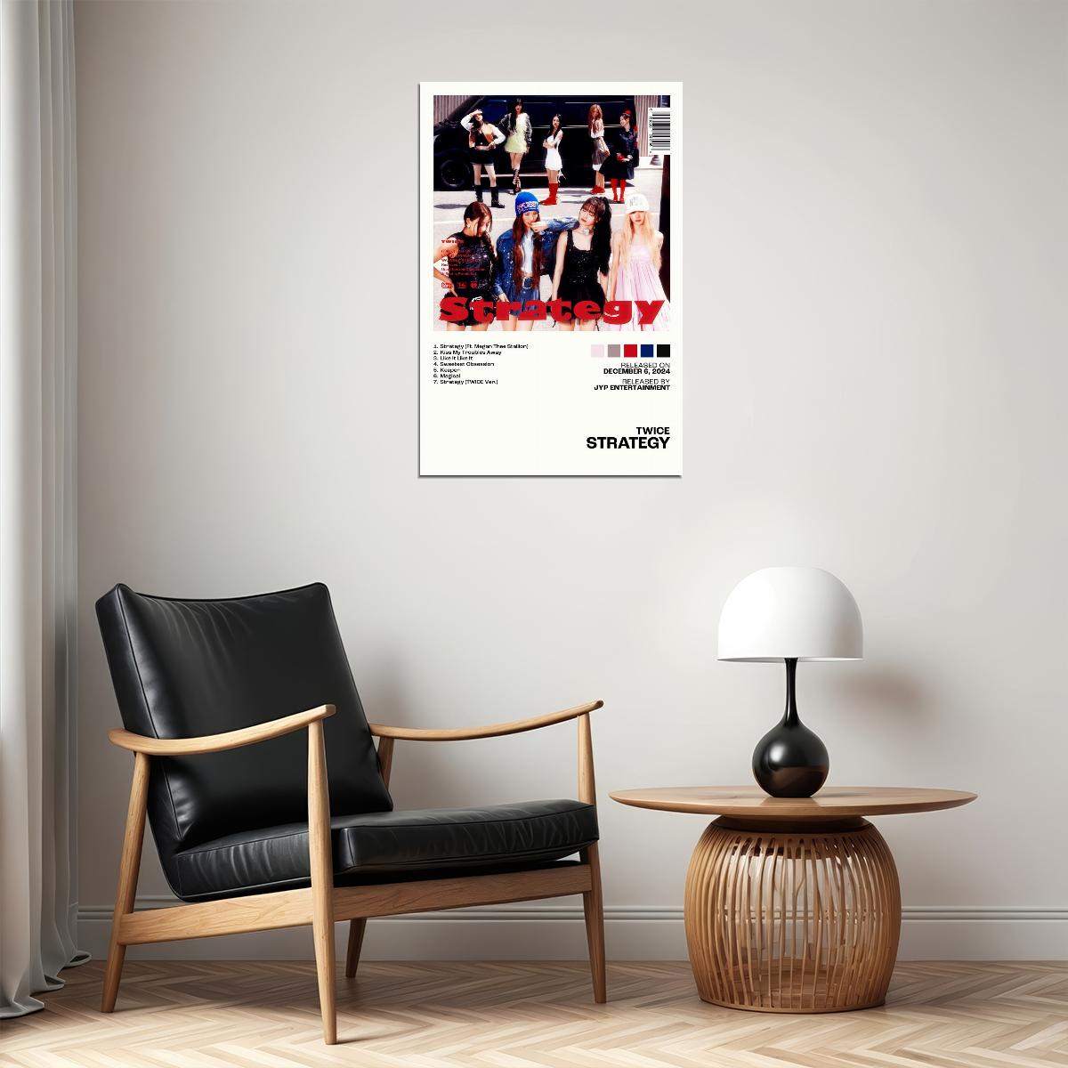Twice Strategy Album Cover Music Poster K-pop Home Decor For Living Room Aesthetic Kpop Female Girl Group Cover Trendy Korean Dorm Wall Art - xonomax