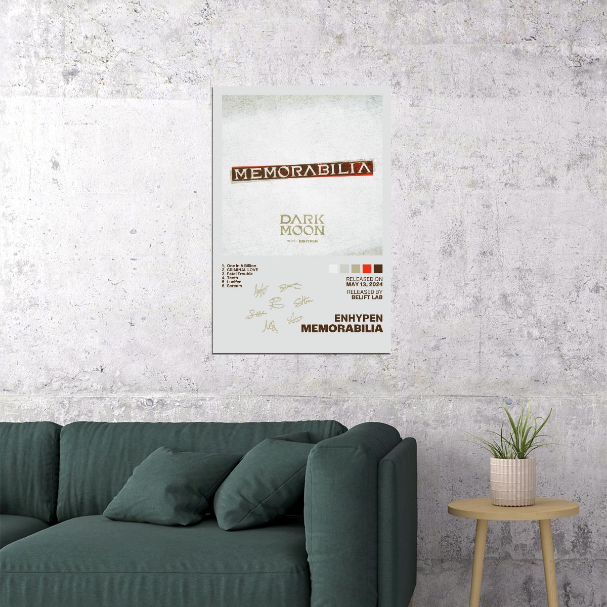 Enhypen Memorabilia Album Cover Music Poster K-pop Home Decor For Living Room Aesthetic Kpop Boy Girl Group Cover Trendy Korean Dorm Wall Art - xonomax