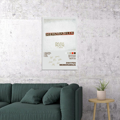 Enhypen Memorabilia Album Cover Music Poster K-pop Home Decor For Living Room Aesthetic Kpop Boy Girl Group Cover Trendy Korean Dorm Wall Art - xonomax