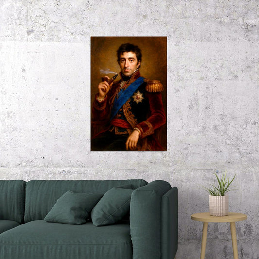 Al Pacino Celebrity Poster Funny Celebrity Wall Art Pop Culture Decor Faux Oil Painting Art Print - xonomax