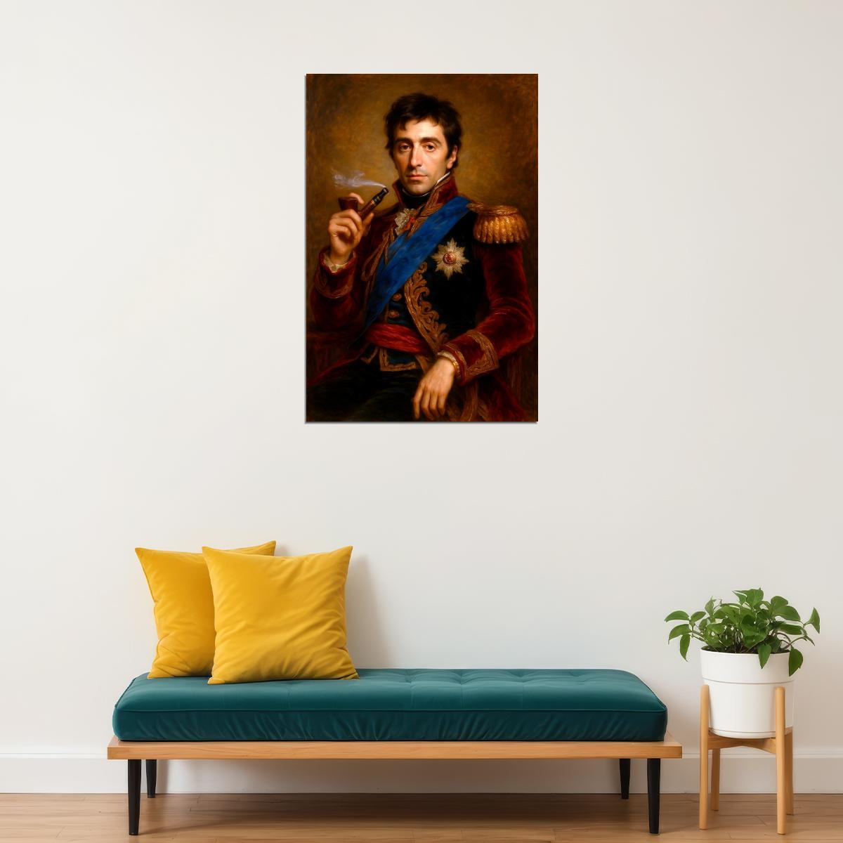 Al Pacino Celebrity Poster Funny Celebrity Wall Art Pop Culture Decor Faux Oil Painting Art Print - xonomax