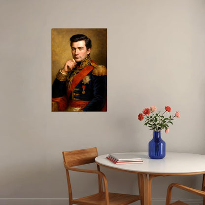 Alec Baldwin Celebrity Poster Funny Celebrity Wall Art Pop Culture Decor Faux Oil Painting Art Print - xonomax