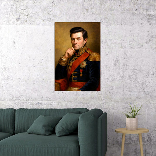 Alec Baldwin Celebrity Poster Funny Celebrity Wall Art Pop Culture Decor Faux Oil Painting Art Print - xonomax