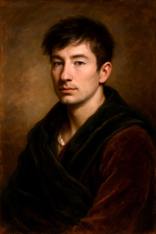 Barry Keoghan Celebrity Poster Funny Celebrity Wall Art Pop Culture Decor Faux Oil Painting Art Print - xonomax