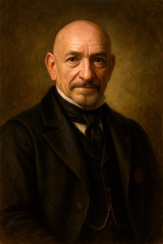 Ben Kingsley Celebrity Poster Funny Celebrity Wall Art Pop Culture Decor Faux Oil Painting Art Print - xonomax