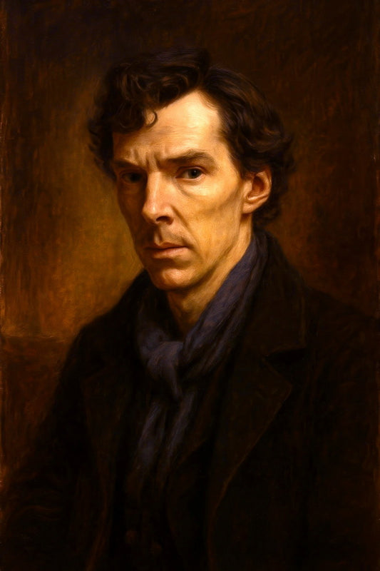 Benedict Cumberbatch Celebrity Poster Funny Celebrity Wall Art Pop Culture Decor Faux Oil Painting Art Print - xonomax