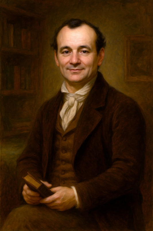 Bill Murray Young Celebrity Poster Funny Celebrity Wall Art Pop Culture Decor Faux Oil Painting Art Print - xonomax