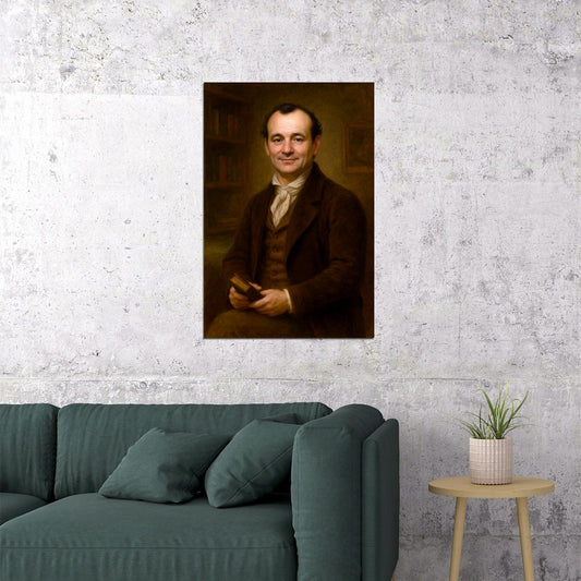 Bill Murray Young Celebrity Poster Funny Celebrity Wall Art Pop Culture Decor Faux Oil Painting Art Print - xonomax