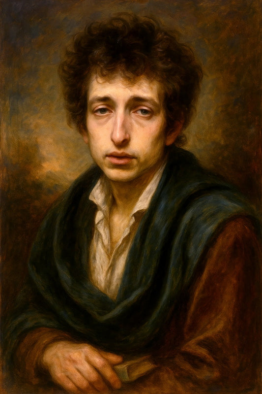 Bob Dylan Celebrity Poster Funny Celebrity Wall Art Pop Culture Decor Faux Oil Painting Art Print - xonomax