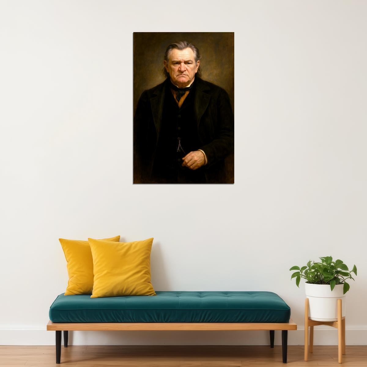 Brendan Gleeson Celebrity Poster Funny Celebrity Wall Art Pop Culture Decor Faux Oil Painting Art Print - xonomax