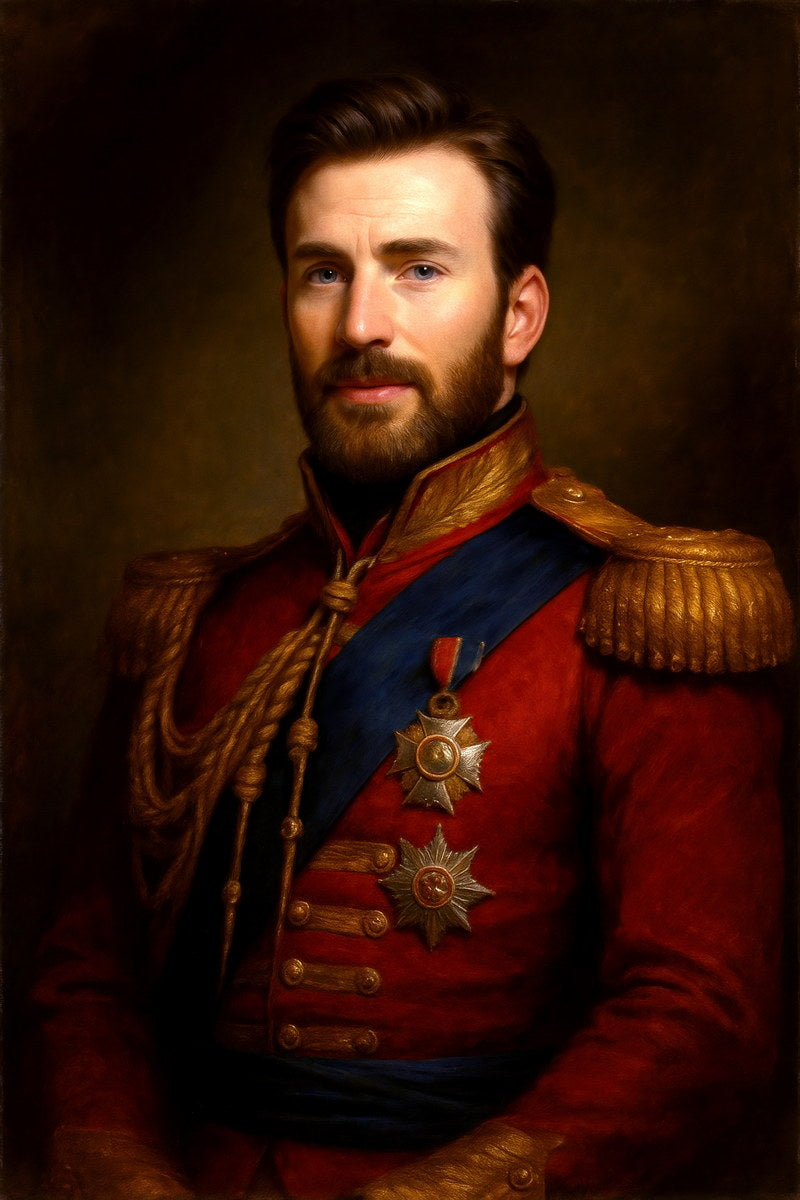 Chris Evans Celebrity Poster Funny Celebrity Wall Art Pop Culture Decor Faux Oil Painting Art Print - xonomax
