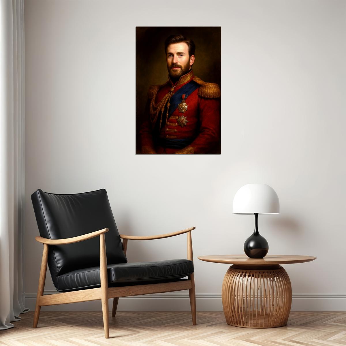 Chris Evans Celebrity Poster Funny Celebrity Wall Art Pop Culture Decor Faux Oil Painting Art Print - xonomax