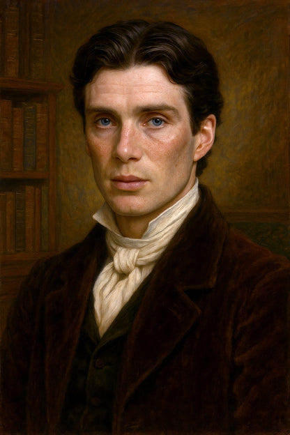 Cillian Murphy Celebrity Poster Funny Celebrity Wall Art Pop Culture Decor Faux Oil Painting Art Print - xonomax