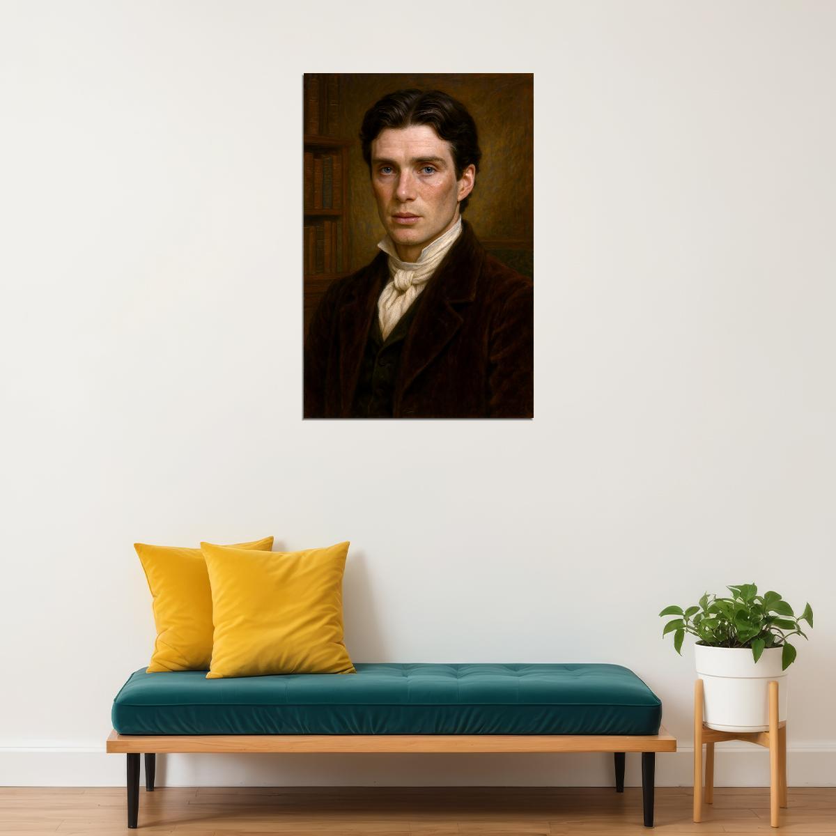 Cillian Murphy Celebrity Poster Funny Celebrity Wall Art Pop Culture Decor Faux Oil Painting Art Print - xonomax