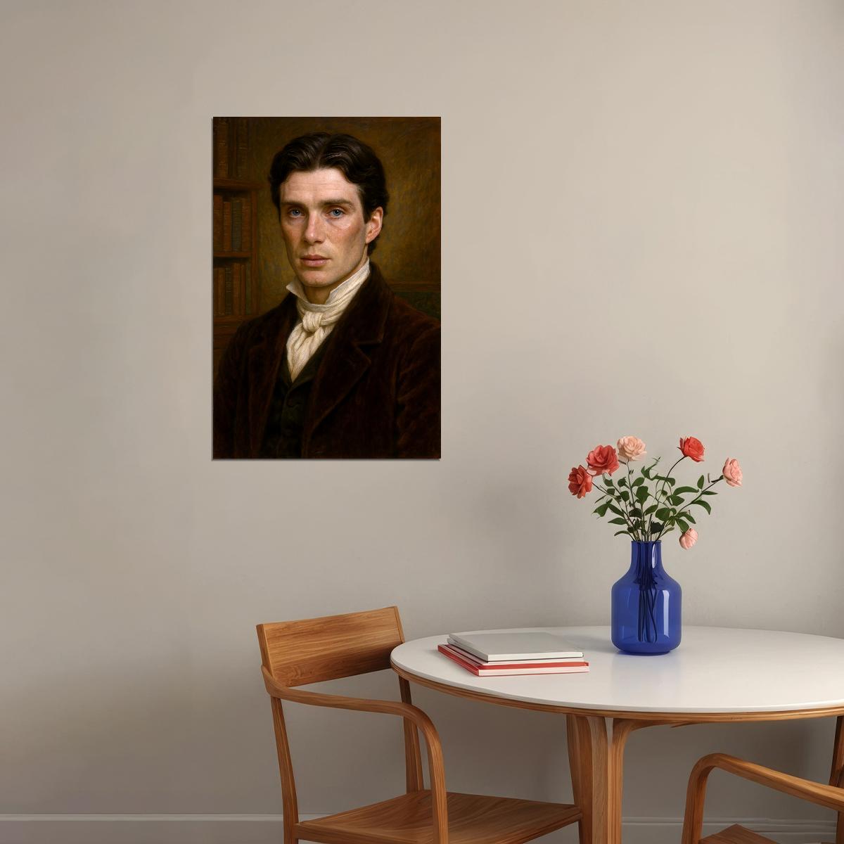 Cillian Murphy Celebrity Poster Funny Celebrity Wall Art Pop Culture Decor Faux Oil Painting Art Print - xonomax