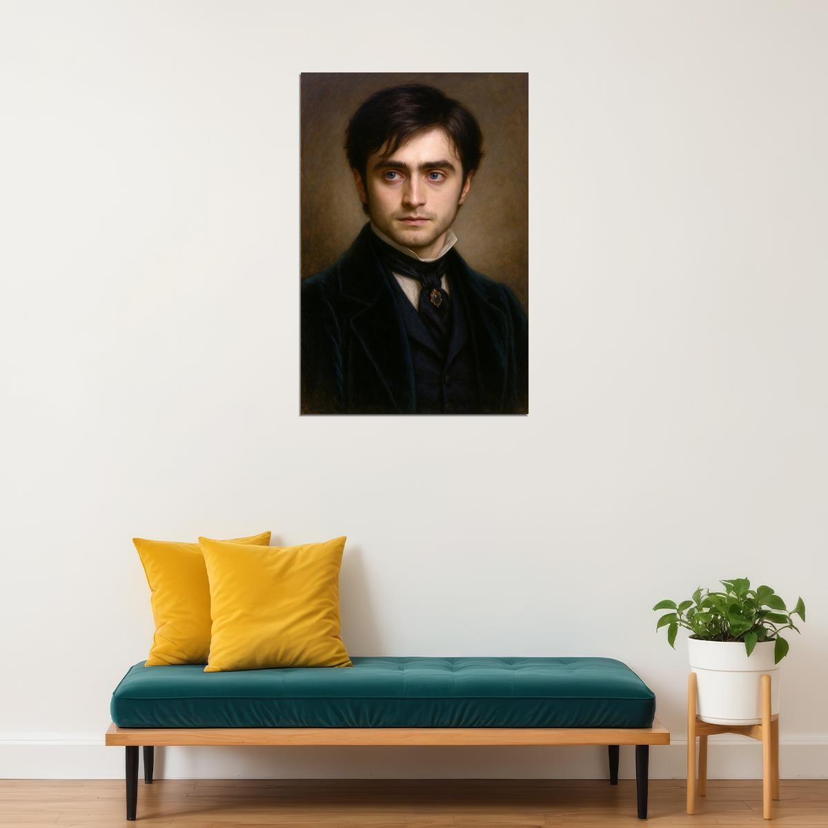 Daniel Radcliffe Celebrity Poster Funny Celebrity Wall Art Pop Culture Decor Faux Oil Painting Art Print - xonomax