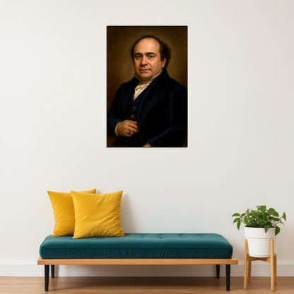 Danny Devito Celebrity Poster Funny Celebrity Wall Art Pop Culture Decor Faux Oil Painting Art Print - xonomax